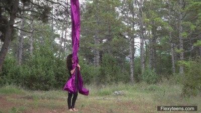 Sexy Young Gymnast's Teasing Flexibility Show (+18)