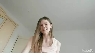 Fucking Beauty's Pussy and Drenching Her Tits with Cumshots