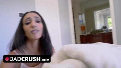 Hot Latina Stepdaughter Gets Naughty with Stepdad for a Wild Threesome