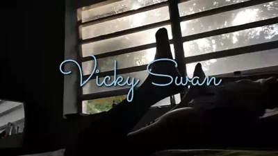 Schoolgirl in Stockings Rubs Her Clit Until She Shakes with Pleasure