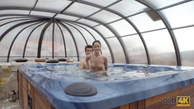 Steamy Inter-Generational Sex: Long-Legged Beauty Moans in Ecstasy