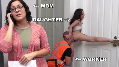 BANGBROS - Teen PAWG Gia Paige taking Dick from Roofter Sean Lawless behind Stepmommy's back (+18)