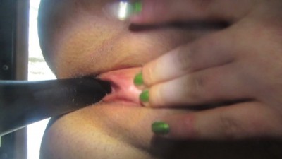 Gearshift in Pussy with Throbbing Orgasm Toys