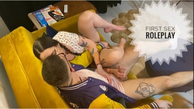 The roommate catches her friend japanese massage movies jerking off and joins him