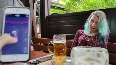 Remote orgasm control of italian nude pics my Stepsister in bar !