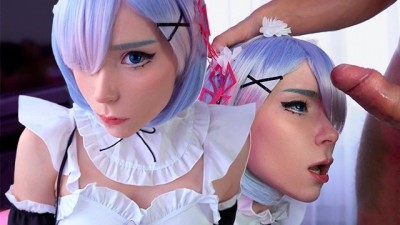 Kawaii Maid Gives Deepthroat Boss Dick handjob table to Cum In Mouth POV