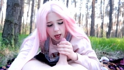 Cutie took me to the forest and x video desi gave me a hot blowjob