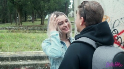 Caught 2 women handjob a girlfriend with a cigarette at recess