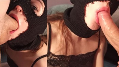 Cutie in balaclava got a xxrmobile juicy cock in her mouth