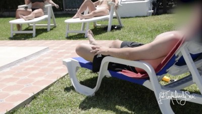 Public Cock Flash: Outdoor Tease Turns into a Steamy Blowjob and Creamy Finish!