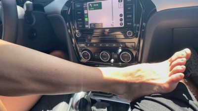 Steamy MILF Foot Tease and Roadside Handjob Adventure