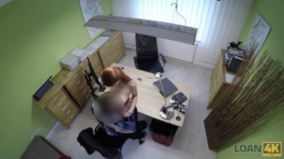 Loan Agent Fucks Broke Redhead's Beautiful Pussy