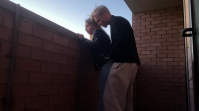 Steamy Balcony Public Sex Adventure