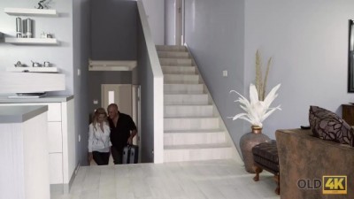 Sweaty Grandpa Gets Lucky with Young Hottie! (+18)