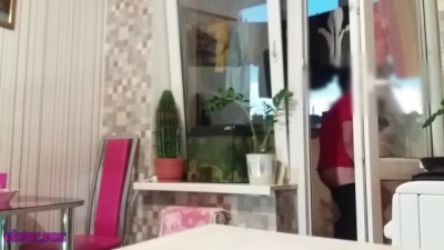 Wife Lures Friend with No Panties While Hubby's in the Shower