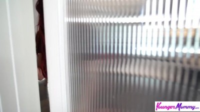 Redhead MILF Teaches Her Naughty Stepson a Lesson