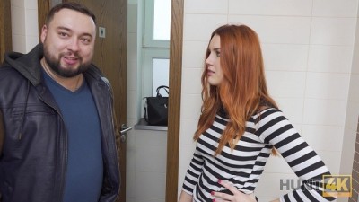 Fiery Redhead Gets Down and Dirty with Stranger in Public Toilet